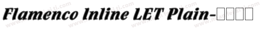 Flamenco Inline LET Plain字体转换